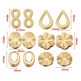 10pcs Geometry Earrings Charms Stainless Steel Pendant DIY Findings