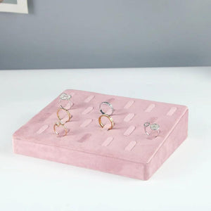 Pink Velvet Ring Ornaments Display Stand - High-End Jewelry Display Props