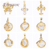18K Plated Butterfly/Heart Pendants Charms for Jewelry Making