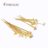Butterfly Shaped Flat Pins For Beads, 18K Gold/Rhodium Plated High Pins