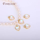 18K Plated Epoxy Resin Gem Pendant For Pearl Necklace Making