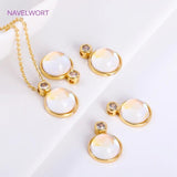 18K Plated Crystal Pendant for Necklace Making DIY Jewelry