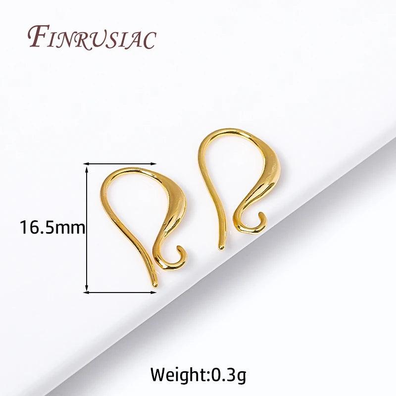 18K Plated Rhodium Earring Hooks DIY Jewelry Accessories