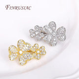 18K Plated Flowers Pearl Clasp For Necklace Supplies