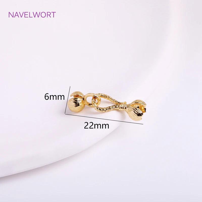 14K Plated Brass Clasp Hooks for Bracelet Making DIY Crafts