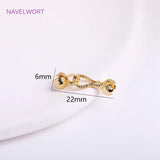 14K Plated Brass Clasp Hooks for Bracelet Making DIY Crafts