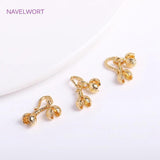 14K Plated Brass Clasp Hooks for Bracelet Making DIY Crafts