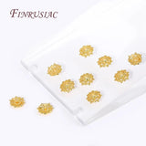 8MM 18K Brass Filigree Bead Caps for Beading Jewelry DIY