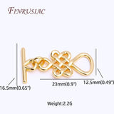 18k Plated End Beads OT Clasp For DIY Jewellery Crafts