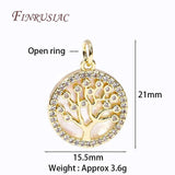 18K Plated Shell Heart Charms Inlay Pendants Jewelry Making Supplies DIY