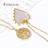 18K Plated Shell Heart Charms Inlay Pendants Jewelry Making Supplies DIY