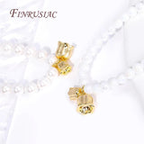 18K Plated Brass Metal Bell Orchid Flower Charms Pendants