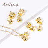18K Plated Brass Metal Bell Orchid Flower Charms Pendants