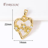 18K Plated Abalone Shell Round/Heart Charms Dragonfly Pendant