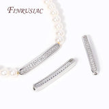 18K Plated Bracelet Accessories with Zircon Spacer Bead