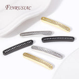 18K Plated Bracelet Accessories with Zircon Spacer Bead