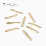 18K Plated Bracelet Accessories with Zircon Spacer Bead