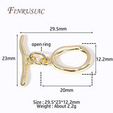 18K Plated Oval Shape Toggle Clasps for Jewelry Making