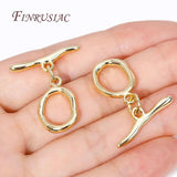 18K Plated Oval Shape Toggle Clasps for Jewelry Making