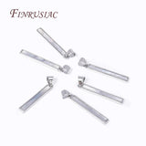 Rectangle Pendants 18K Plated Shell Charms DIY Jewelry Making