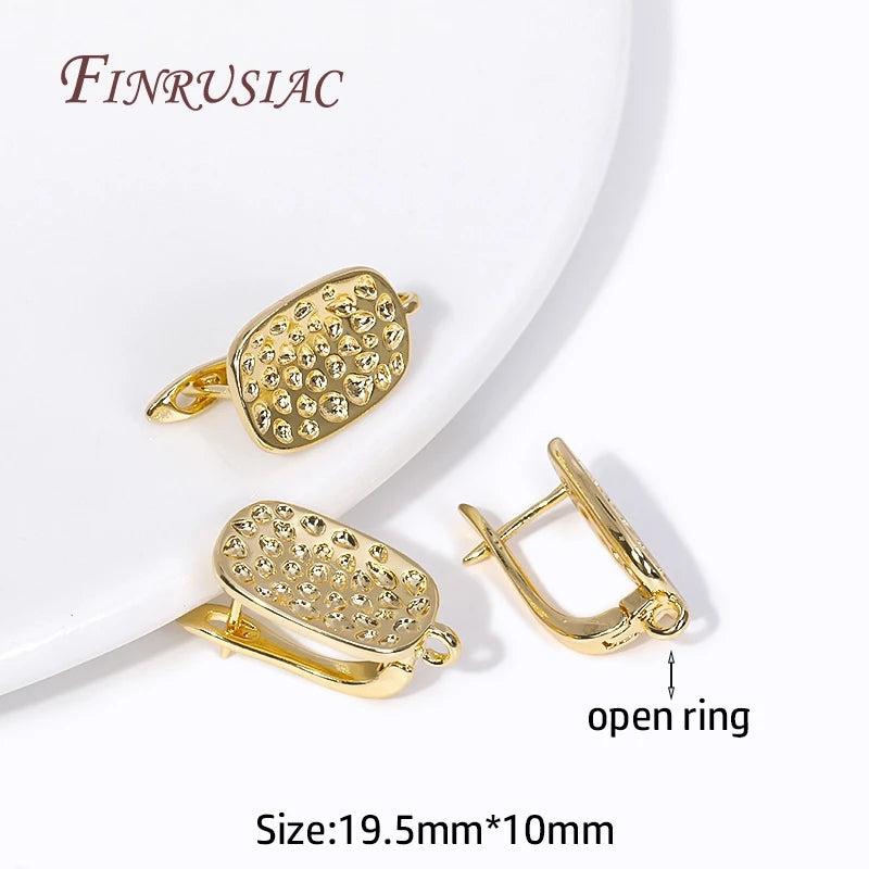 18k Plated Lever-Back Ear Wire Earrings Findings For DIY Earring Jewelry