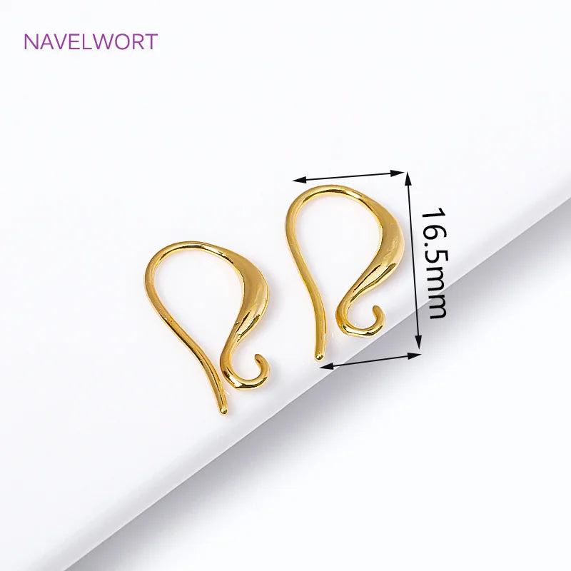 Rhodium Plated Earring Hooks Earwire Fittings