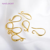 Rhodium Plated Earring Hooks Earwire Fittings