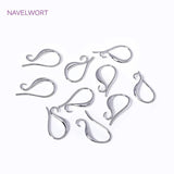 Rhodium Plated Earring Hooks Earwire Fittings