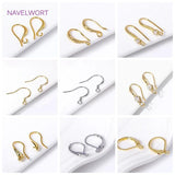 Rhodium Plated Earring Hooks Earwire Fittings