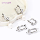 18K Plated Zircon Ear Wire Fastener for DIY Earrings