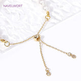 14K Plated Box Chain Bracelet Component for DIY Jewelry Making