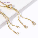 14K Plated Box Chain Bracelet Component for DIY Jewelry Making