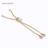 14K Plated Box Chain Bracelet Component for DIY Jewelry Making