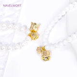 18K Plated Brass Double Bell Orchid Charms Pendant for Jewelry Making