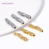 18K Plated Spacer Beads Brass Tube Beads DIY Jewelry Making Supplies