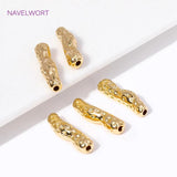 18K Plated Spacer Beads Brass Tube Beads DIY Jewelry Making Supplies