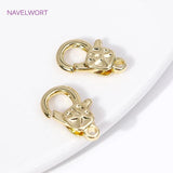 18K Plated Lobster Clasps Fasteners for DIY Jewelry Making