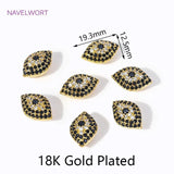 18K Plated Zircon Spacer Bead for DIY Jewelry Making