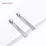 Slender Strip Charms Necklace Inlaid Shell Charms Pendants DIY Jewelry Making