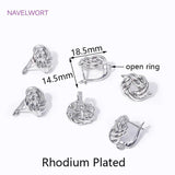18K Plated Twist Round Earrings Clasps Hooks Fasteners