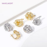 18K Plated Twist Round Earrings Clasps Hooks Fasteners