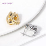 18K Plated Twist Round Earrings Clasps Hooks Fasteners