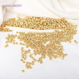 18K Plated Brass Spacer Beads for Jewelry Making