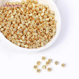 18K Plated Brass Spacer Beads for Jewelry Making