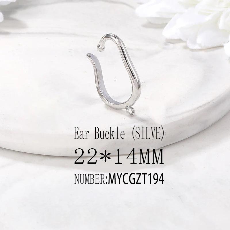 Brass Plating Ear Buckle Earring DIY Jewelry Making Supplies