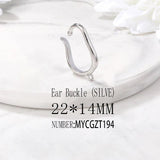 Brass Plating Ear Buckle Earring DIY Jewelry Making Supplies