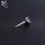 Acrylic Earrings Tube Sleeve Anti-Allergy Safety Pad Protector 8MM
