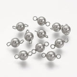 20pcs Stainless Steel Double Hoops Connectors for Jewelry Making 16x8mm