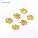 8mm Flower Bead Caps Hollow DIY Bracelet Crafts