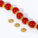 8mm Flower Bead Caps Hollow DIY Bracelet Crafts